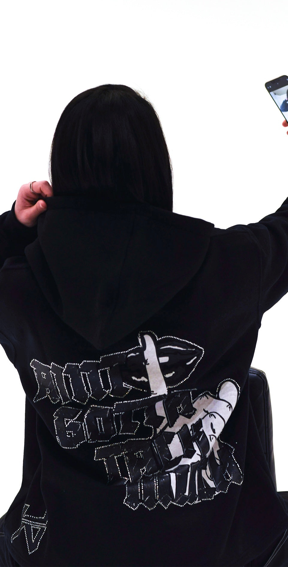 AGTM RHINESTONE HOODIE